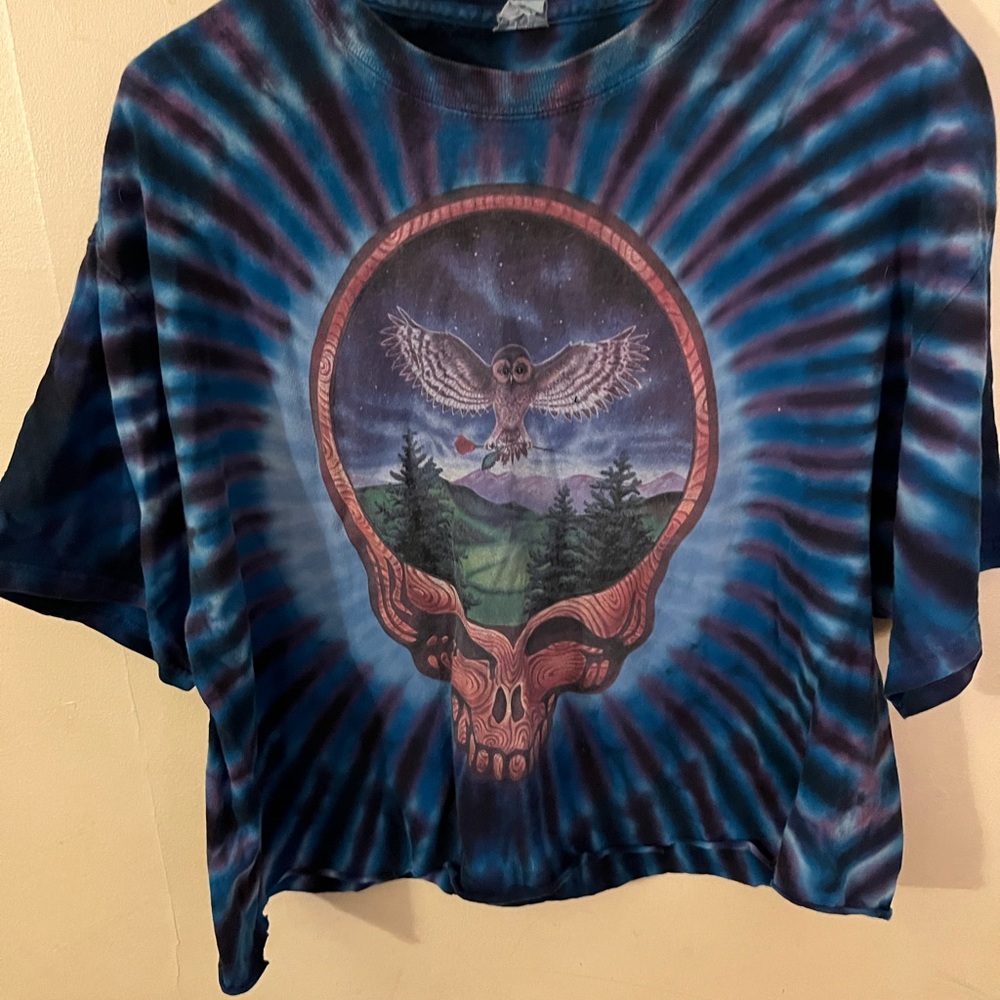 Grateful Dead Tie Dyed Crop Top